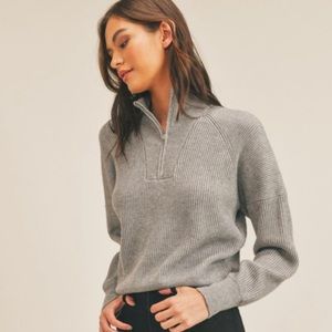 Half zip sweater